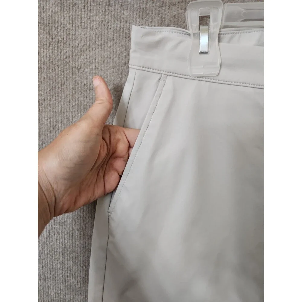 J Crew Slim-fit Tech Chino Pants Mens 30x32 Light Gray Flex Stretch Lightweight